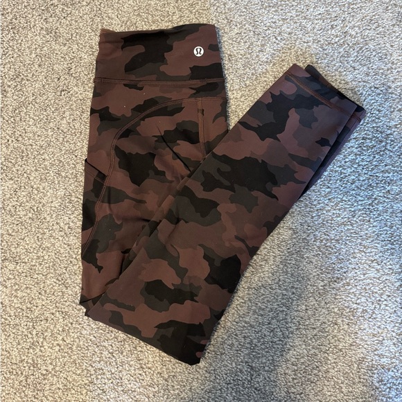 Lululemon camo high rise leggings - Picture 1 of 3
